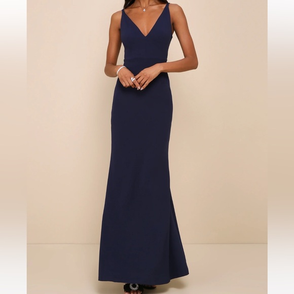 Lulus Dresses & Skirts - Lulu's Deep Blue Maxi Dress